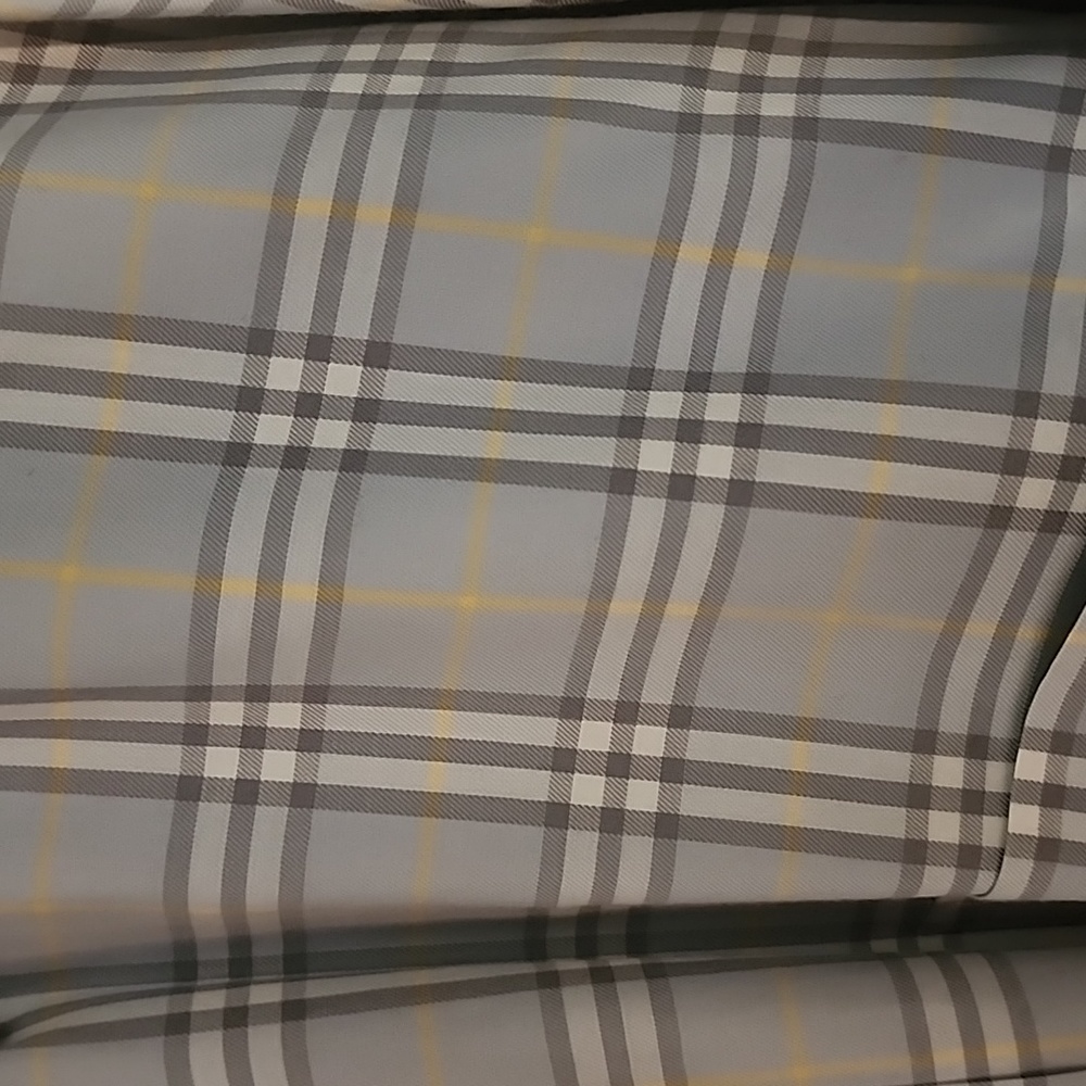 Burberry Blue / Gray / Yellow Plaid Shirt 2X Perfect Condition - Picture 2 of 8